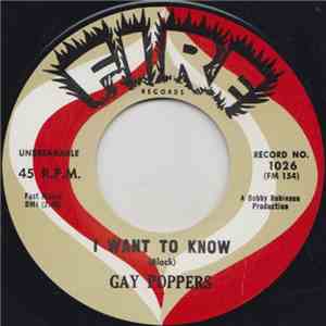Gay Poppers - I Want To Know / I've Got It download free