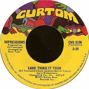 Impressions - Same Thing It Took / I'm So Glad download free