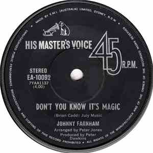 Johnny Farnham - Don't You Know It's Magic download free