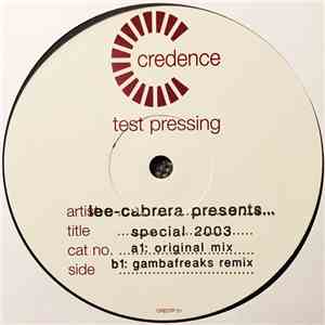 Lee-Cabrera - Special 2003 download free